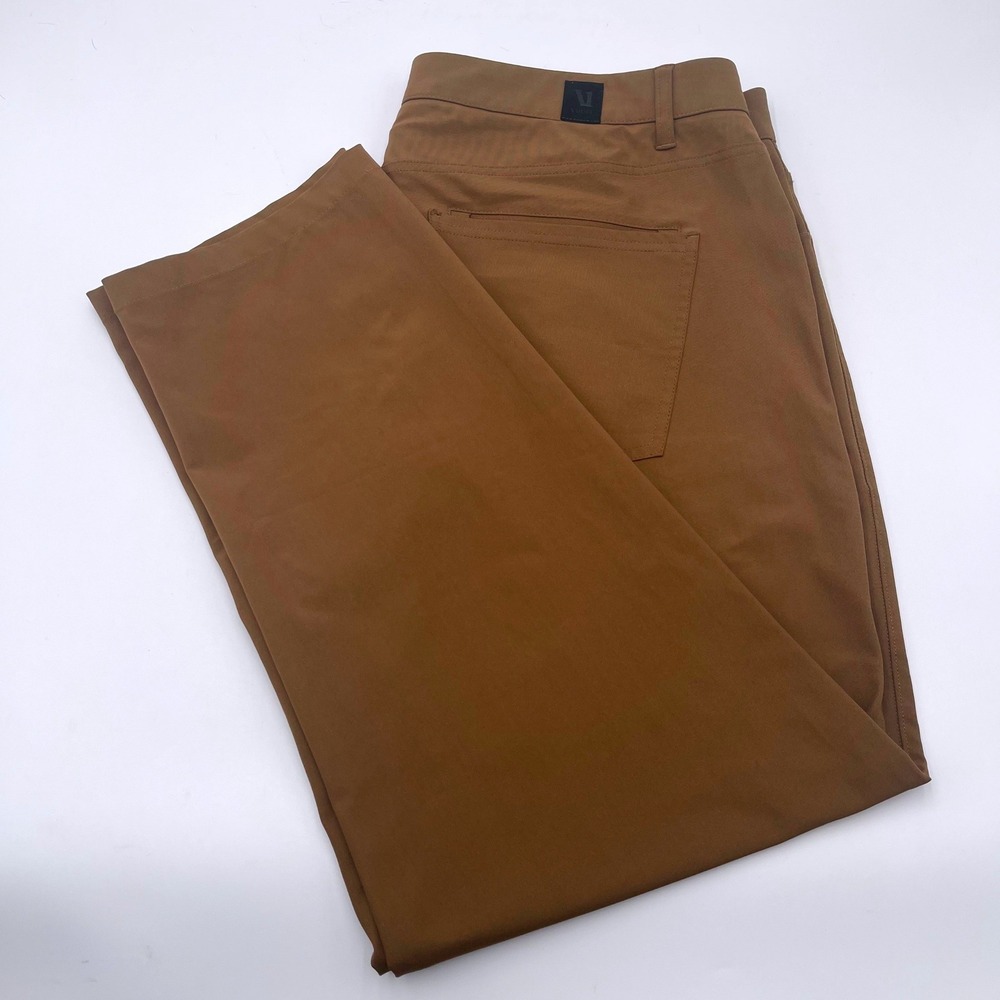 Vuori Meta Pant Mens 38 Brown V430 Technical Performance Stretch Straight Leg
